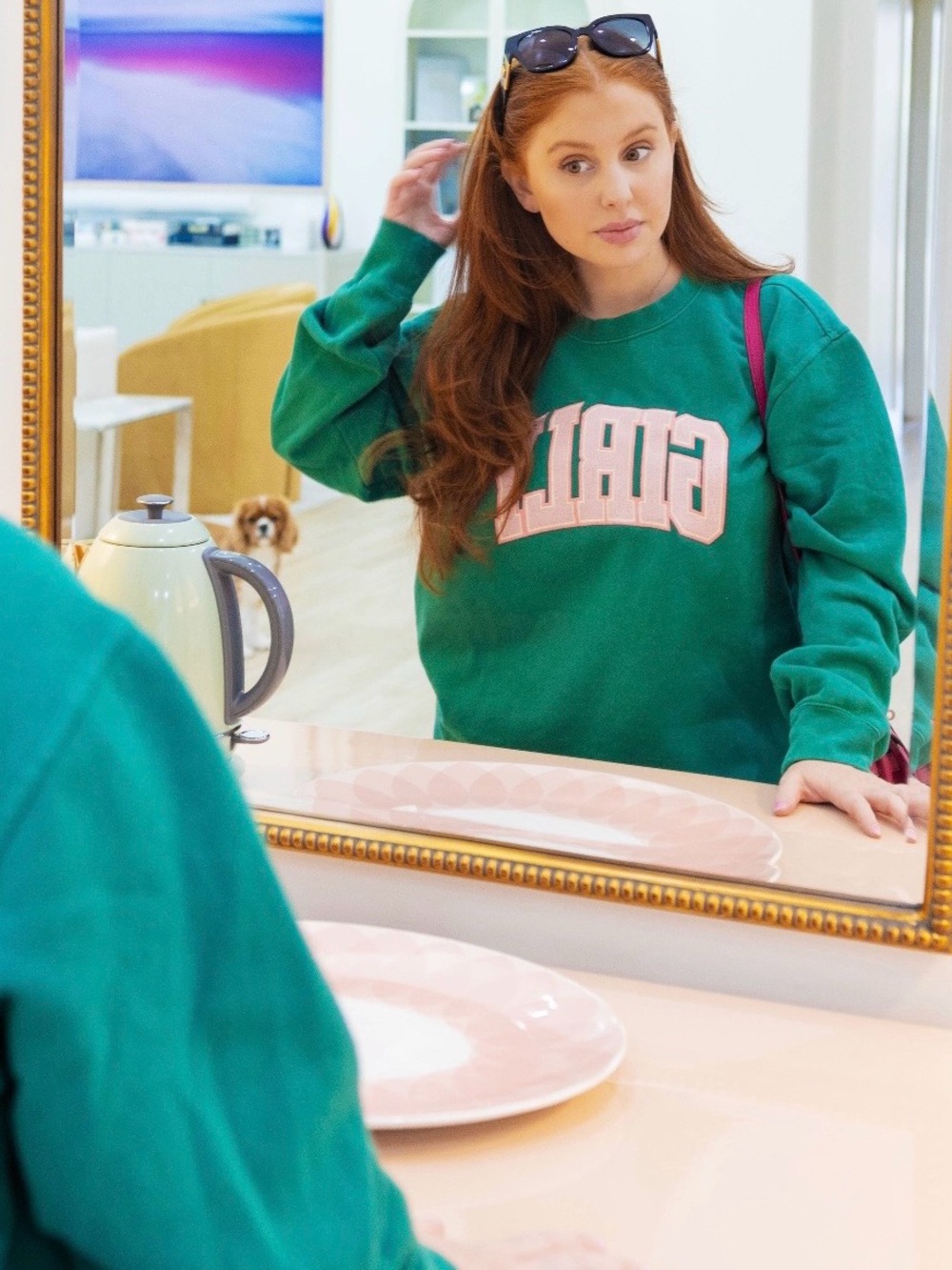 💖 Coming! The Toast ‘Girly’ Green Crewneck Size Large